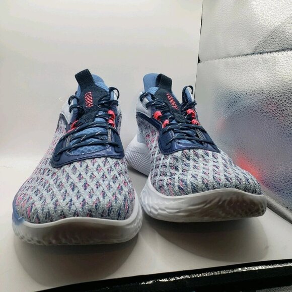 Under Armour Curry Flow 9 Warp the Game Day 3025684-405 Mens Size 16 - Picture 2 of 7